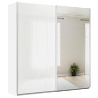 DULAP USI CULISANTE FELDKIRCH - argintiu/alb, Modern, material pe bază de lemn (225/229/62cm)