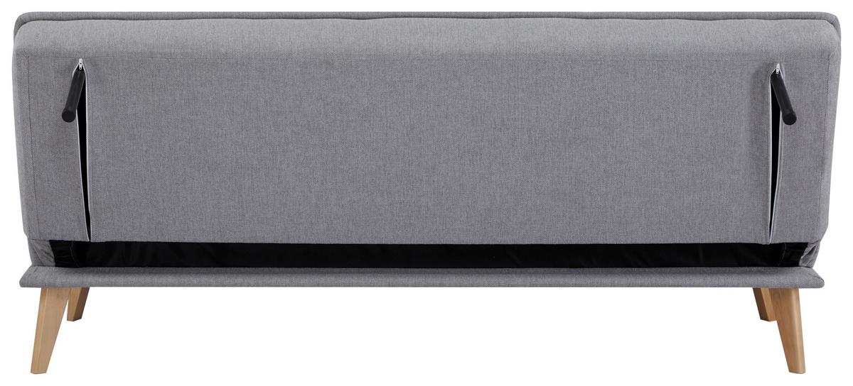 Canapea extensibila JOY - gri deschis, Konventionell, lemn/textil (188/82/87cm) - Ondega