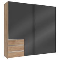 Ormar S Kliznim Vratima Level 36c - siva/boje hrasta, Moderno, drvni materijal (250/236/65cm) - Modern Living