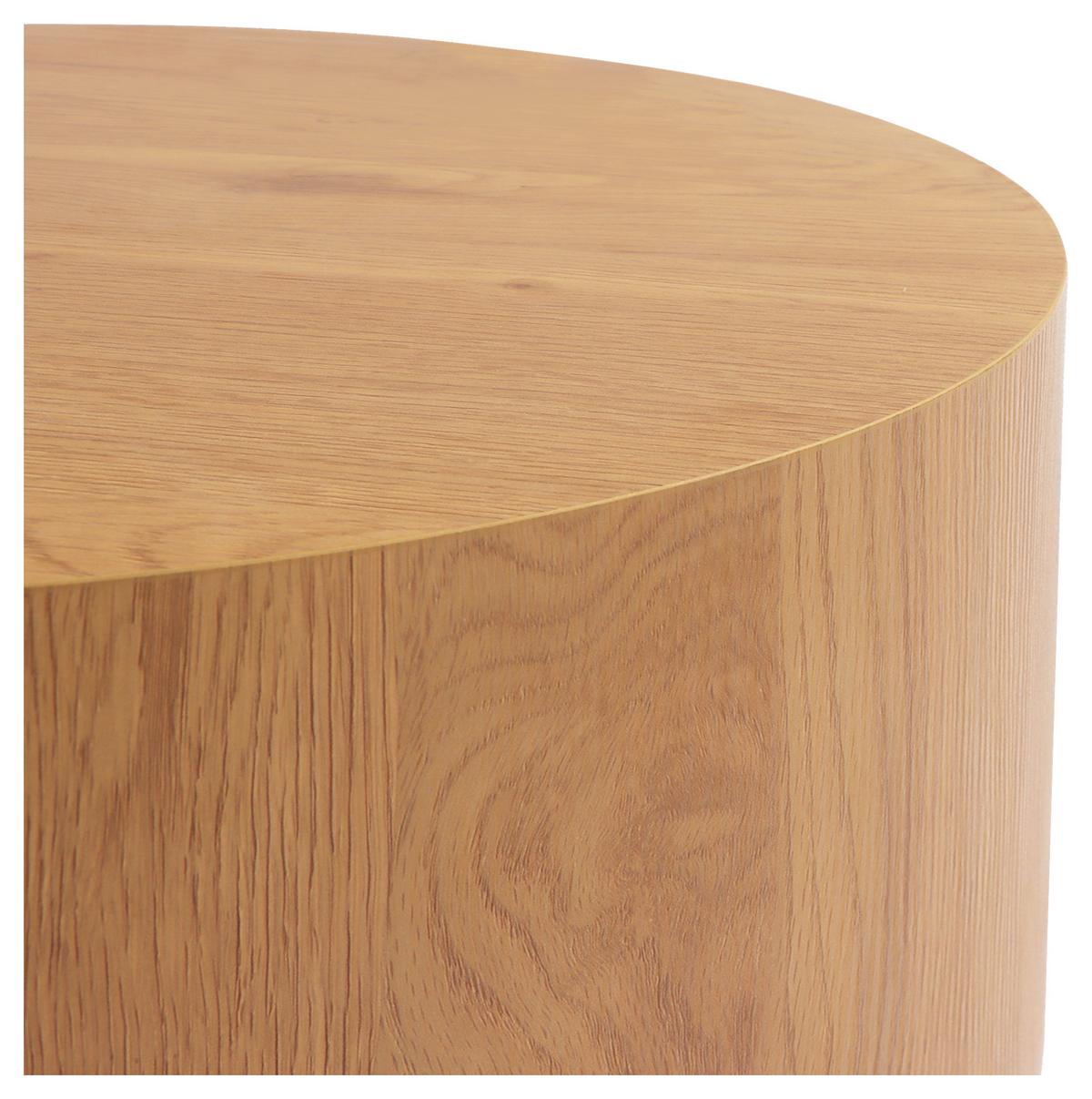 STOLIK BOCZNY MIGUEL - kolor dębowy, Design, materiał drewnopochodny (60/60/40cm) - Xora