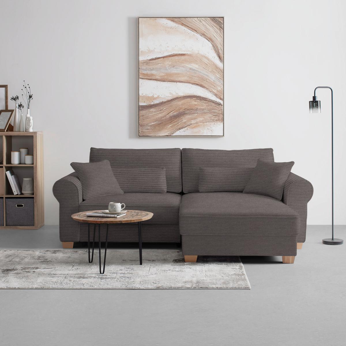 Wohlandschaft Angelo Dunkelgrau - Dunkelgrau, MODERN, Holz/Holzwerkstoff (255/92/185cm) - Mömax