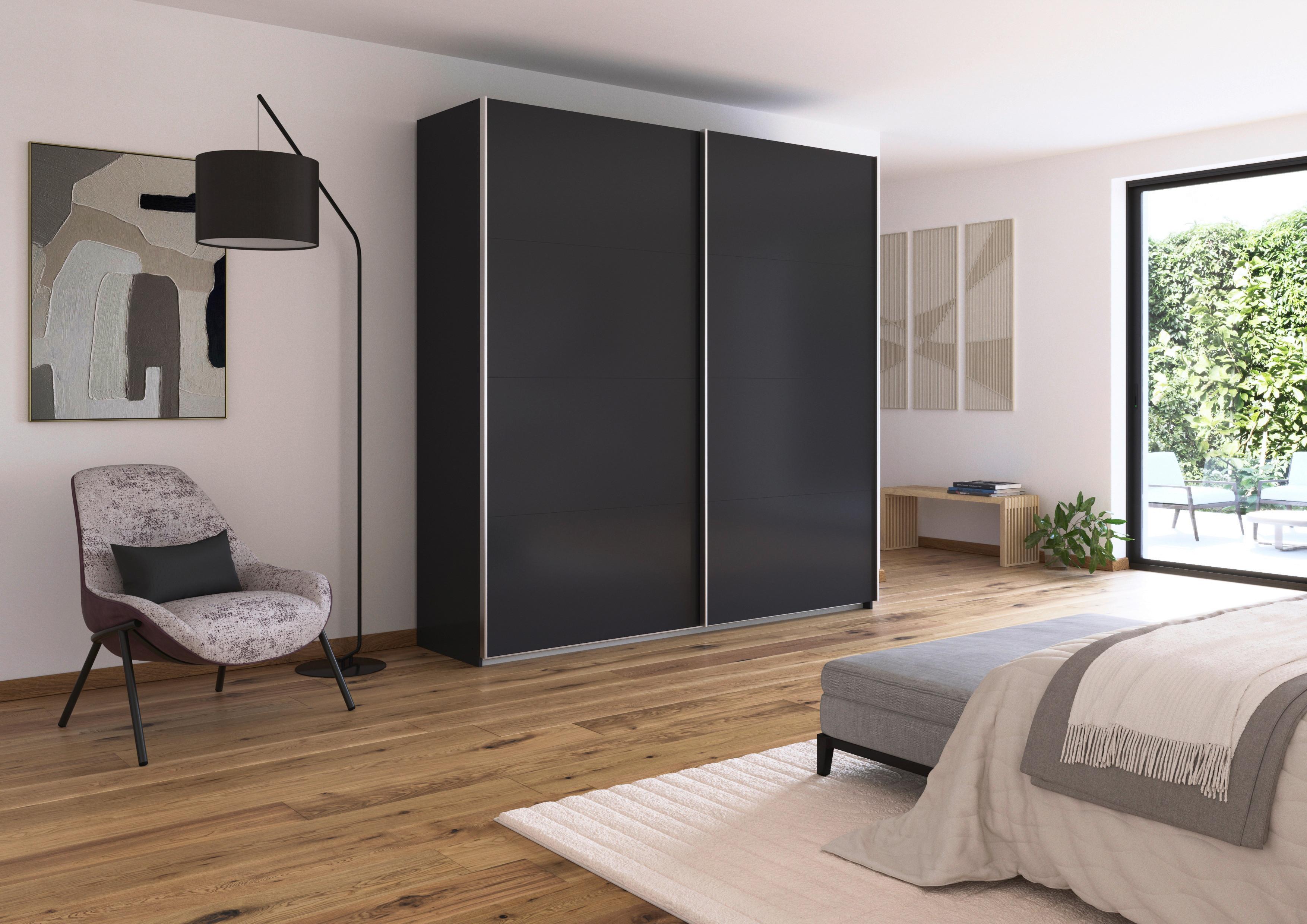 DULAP USI CULISANTE FELDKIRCH - antracit, Modern, material pe bază de lemn (225/229/62cm)