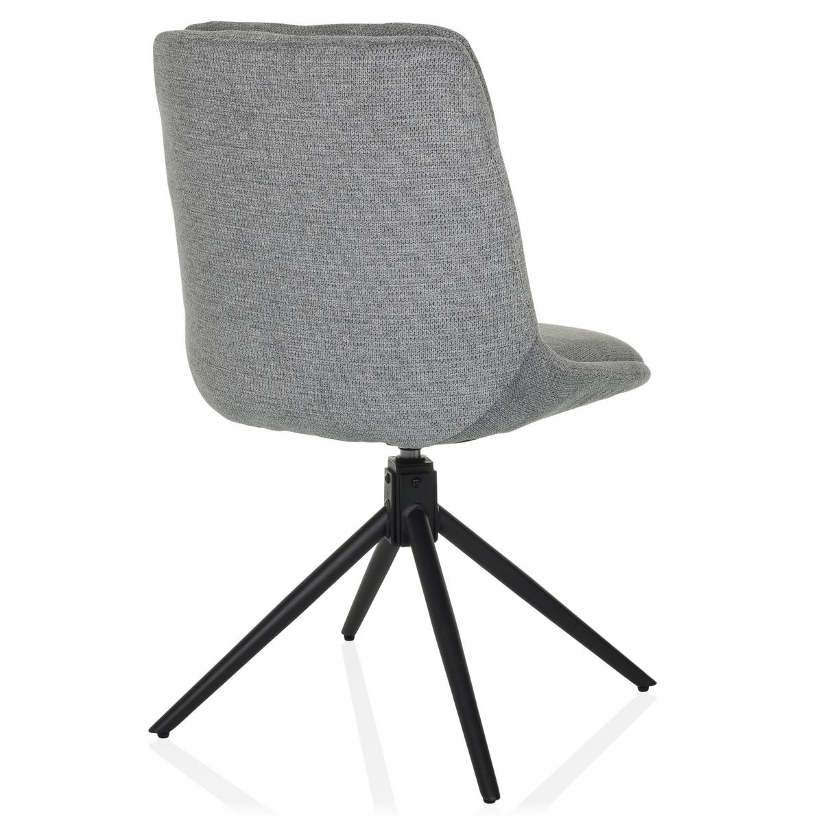 Konferenčni Stol Tarviso I, Siva - siva/črna, Moderno, kovina/tekstil (53/89/58cm) - MID.YOU