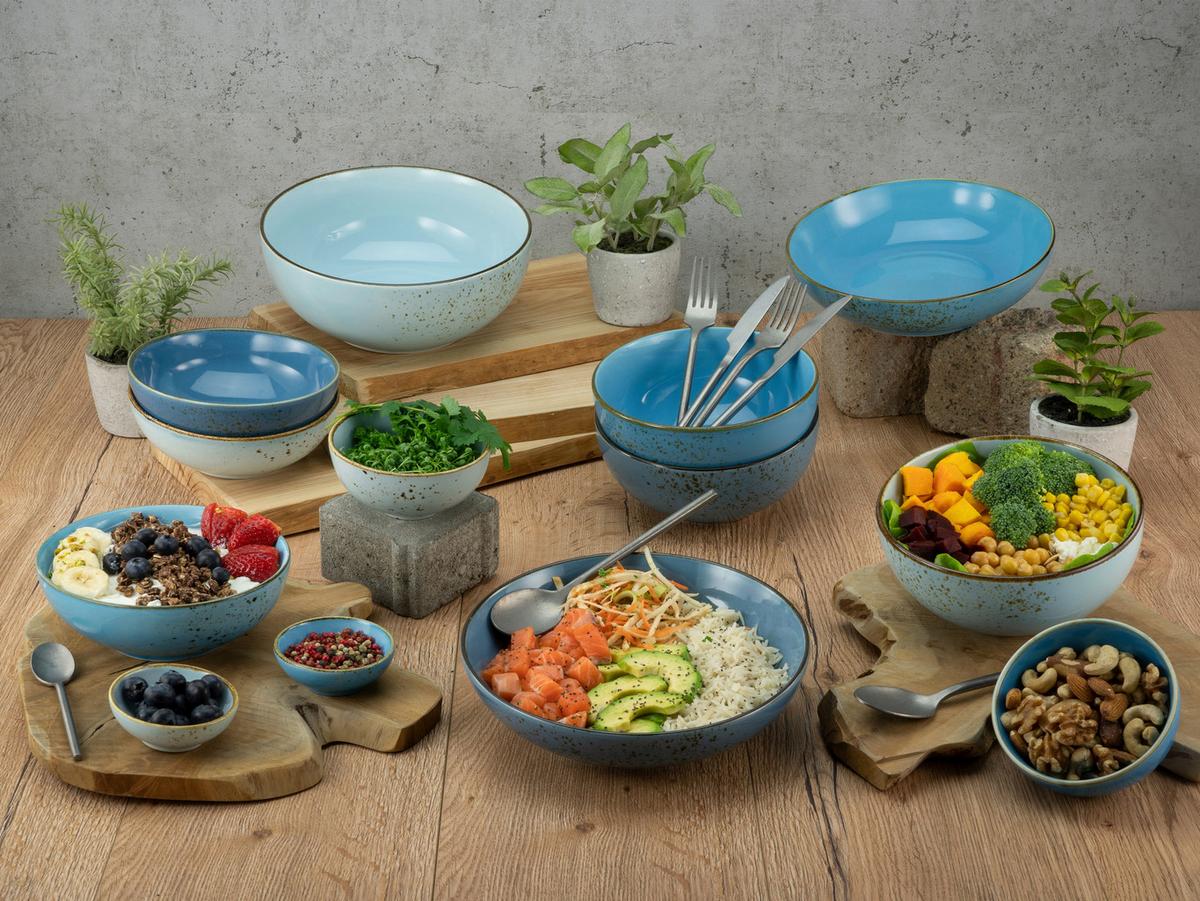 Set Skodelic Za Omake Lightblue, 6-Delni - pastelno modra, Trend, keramika (8cm) - Creatable