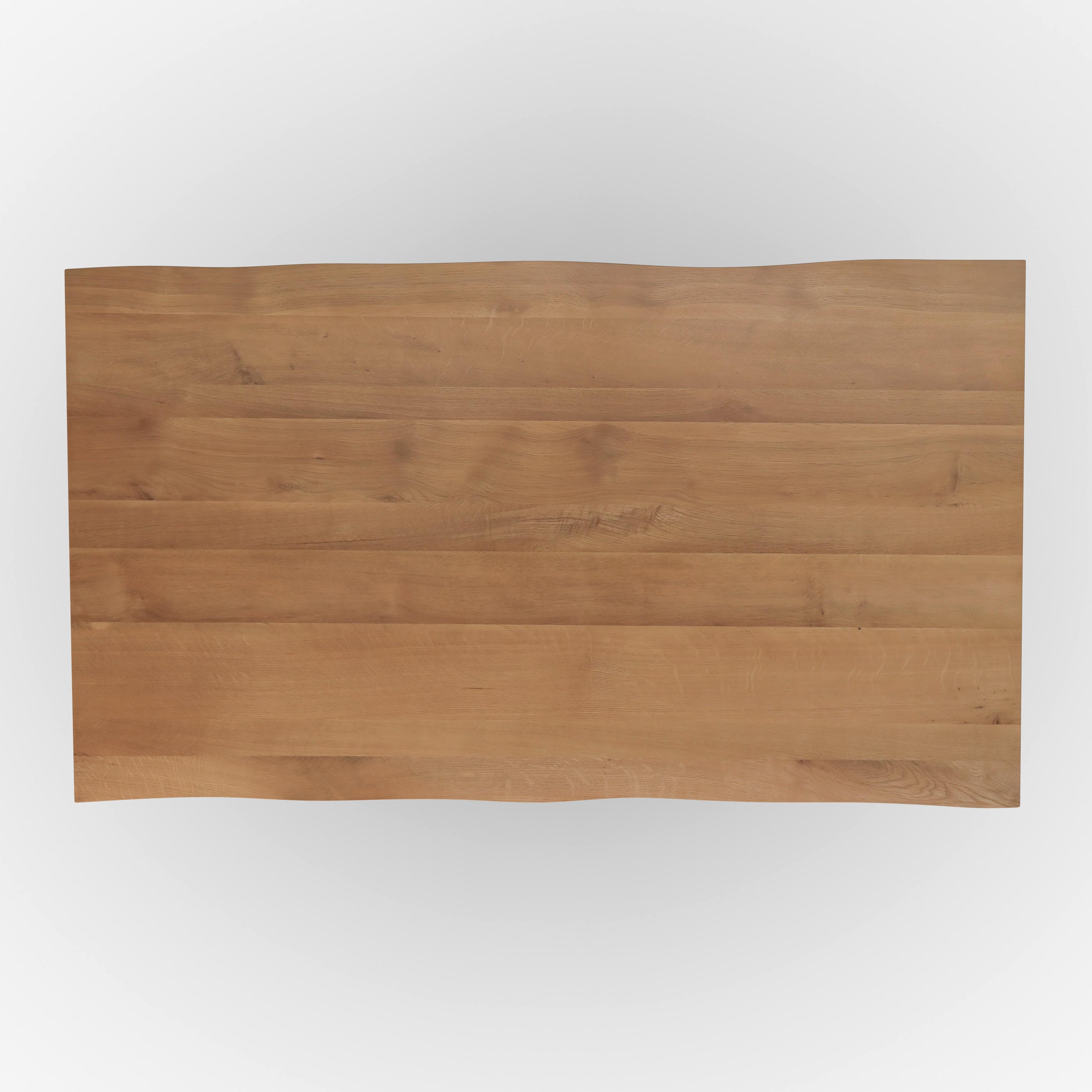 MATBORD LESLEY - svart/ekfärgad, Modern, metall/trä (140/80/76cm) - Bessagi Home