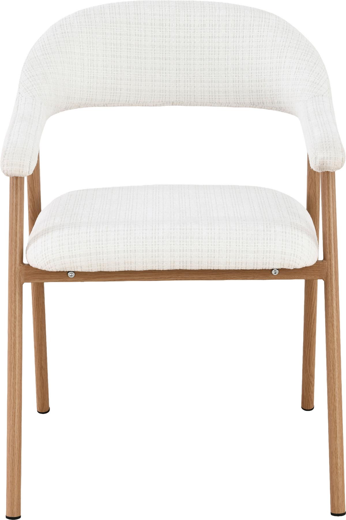 Armlehnstuhl Silke Eichefarben/Beige - Eichefarben/Beige, MODERN, Holz/Textil (57/78/60cm) - Mömax
