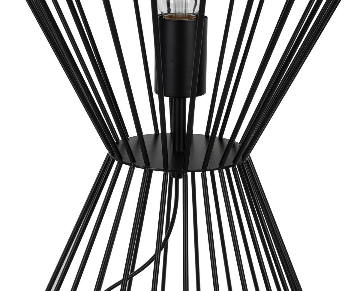 Veioză Table - culoare lemn stejar/negru, Modern, plastic/lemn (45/54cm) - Mömax