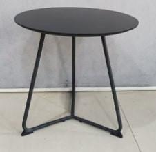Stolić Mica - crna, Moderno, drvni materijal/metal (55/46cm) - Modern Living