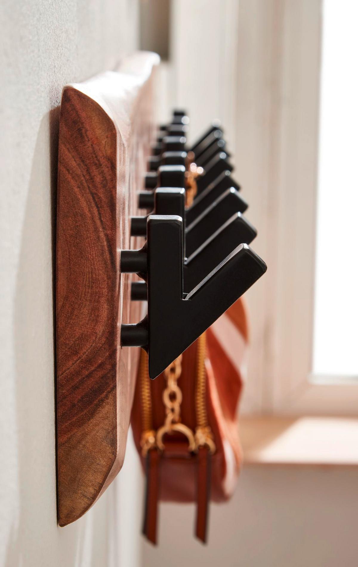 Wandgarderobe in Akazienfarben - Akaziefarben, MODERN, Holz (90/19/9cm) - MID.YOU