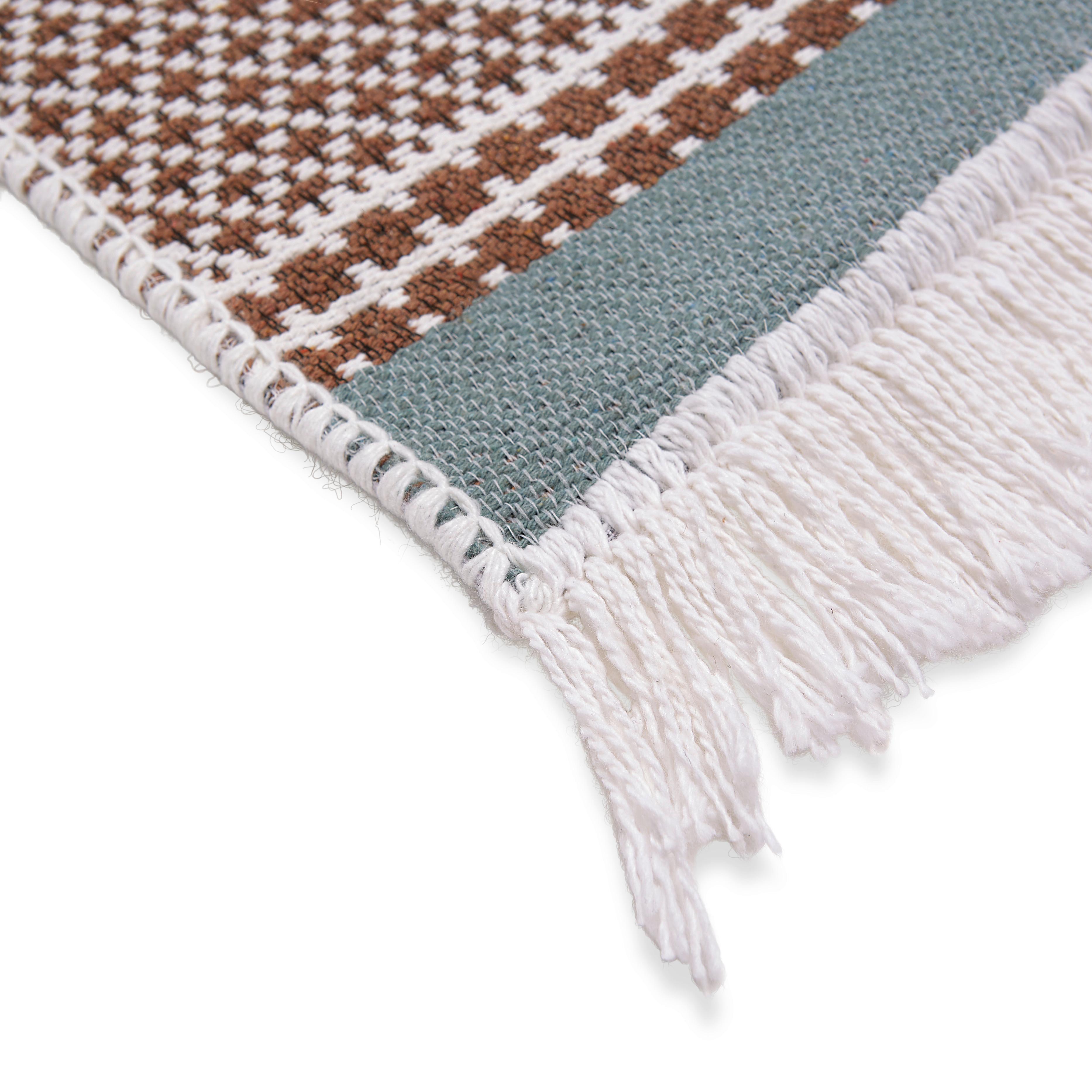 Ročno Tkana Preproga Azteca 2 - rjava, Moderno, tekstil (120/170cm) - Modern Living