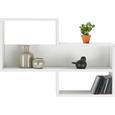Wandregal in Weiß/Eichefarben - Eichefarben/Weiß, Holz (80/55/20cm) - MÖMAX modern living