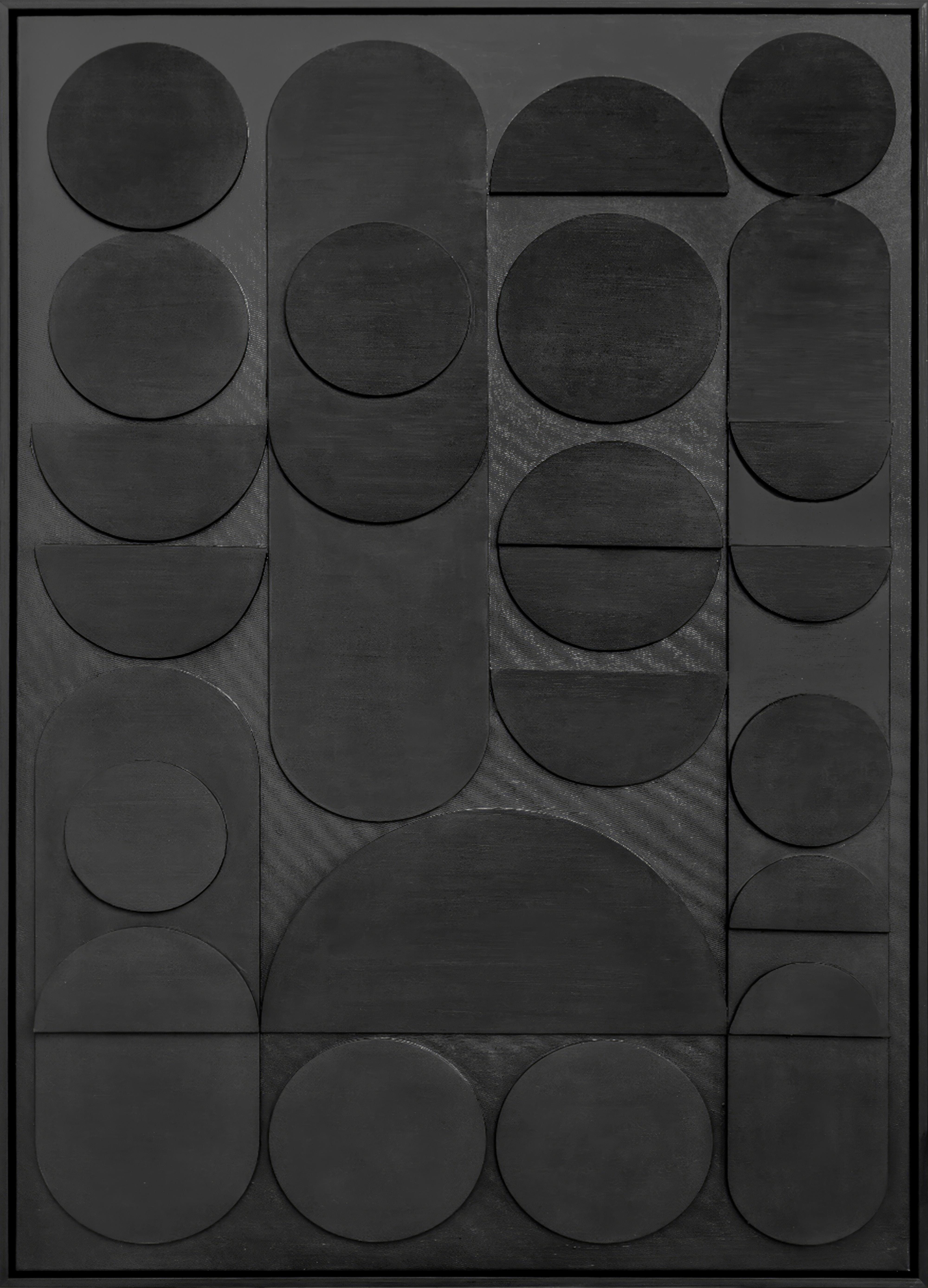 Tablou cu ramă Denise cca. 100x140 cm - negru, Modern, plastic/lemn (100/140cm) - Premium Living