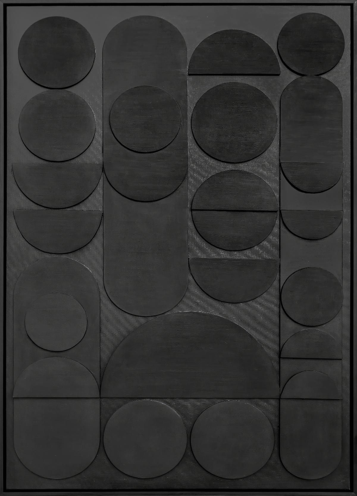 Tablou cu ramă Denise cca. 100x140 cm - negru, Modern, plastic/lemn (100/140cm) - Premium Living