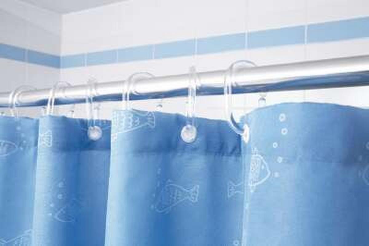 Zuhanyfüggönytartó Rúd Jürgen - ezüstszínű, Konventionell, fém (70cm)