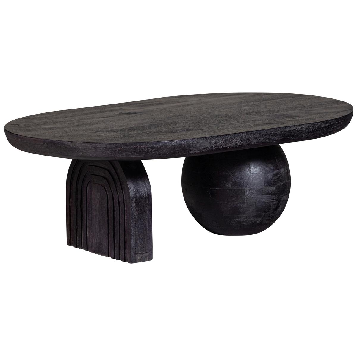 Couchtisch Steppe Schwarz L: 110 cm - Schwarz, Design, Holz (110/72/38cm) - Livetastic