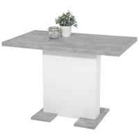 Kihúzható Asztal Britt - világosszürke/fehér, Modern, faalapú anyag (110-150/69/76cm) - Mömax