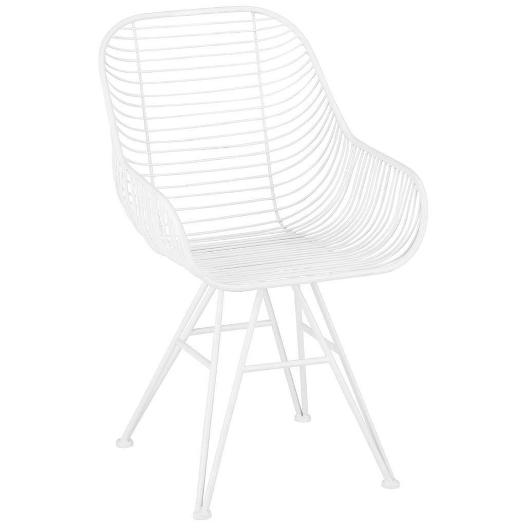 Stuhl aus Eisen in Weiß