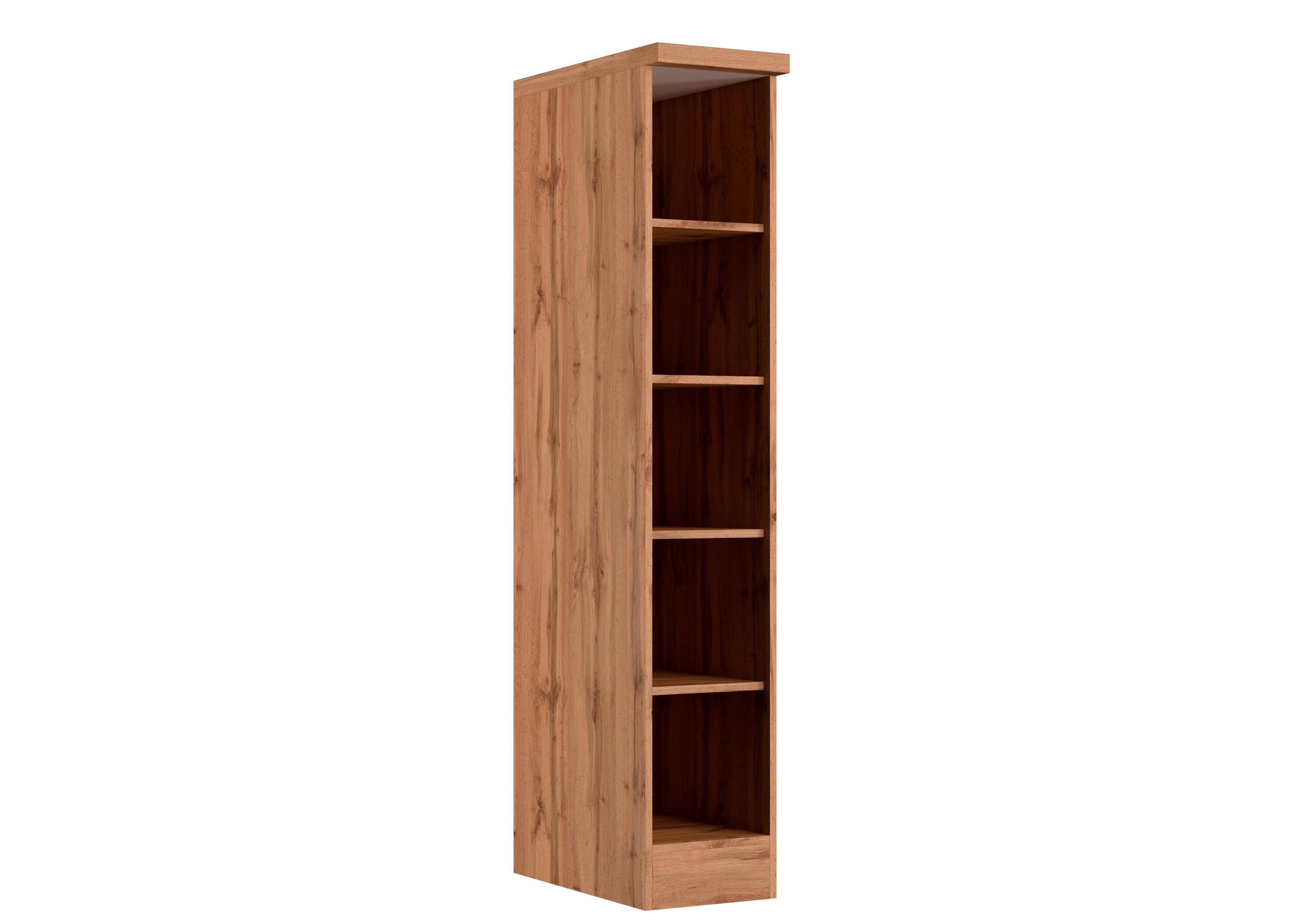 Regal Turin ca. 30x166 cm Wotan Eiche - Eiche Wotan, Design, Holzwerkstoff (30/166/60cm) - Held