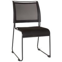 Konferenčni Stol Pauda V, Črna - črna, Moderno, kovina/tekstil (48/87/61cm) - MID.YOU