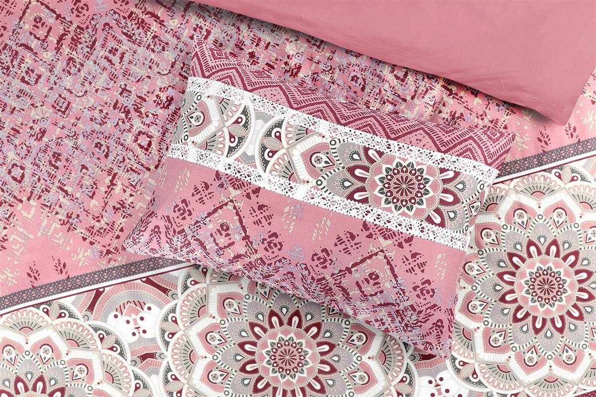 Bettwäscheset Alegra 125-Gbmulti/rosa140x200 - Multicolor, Basics, Textil (140/200cm) - Kayoom