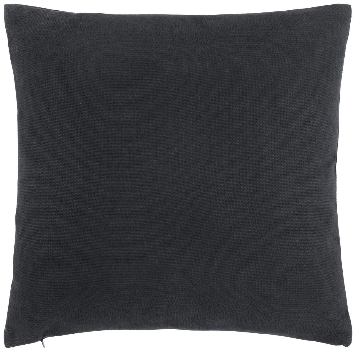 Zierkissen Lexi in Schwarz ca. 45x45cm - Schwarz, Modern (45/45cm) - Modern Living