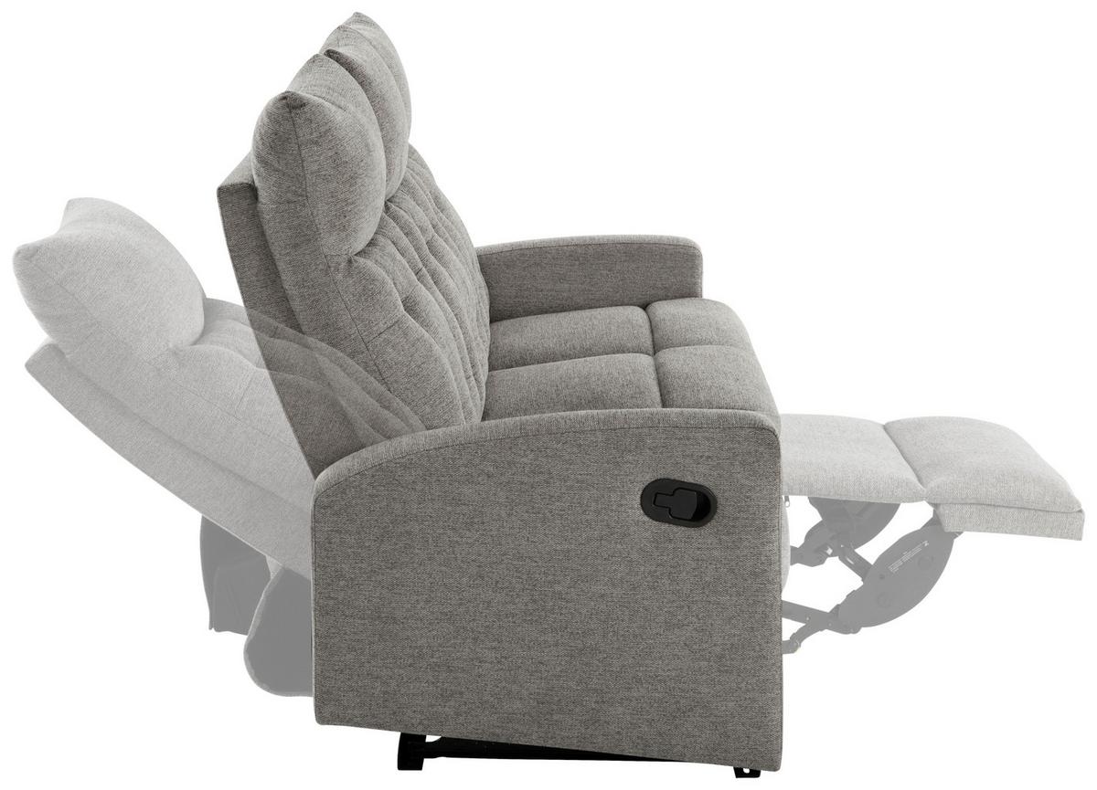 Trosjed Sa Relaks Funkcijama Valencia - taupe, Moderno, drvo/metal (182/103/91cm) - Mömax