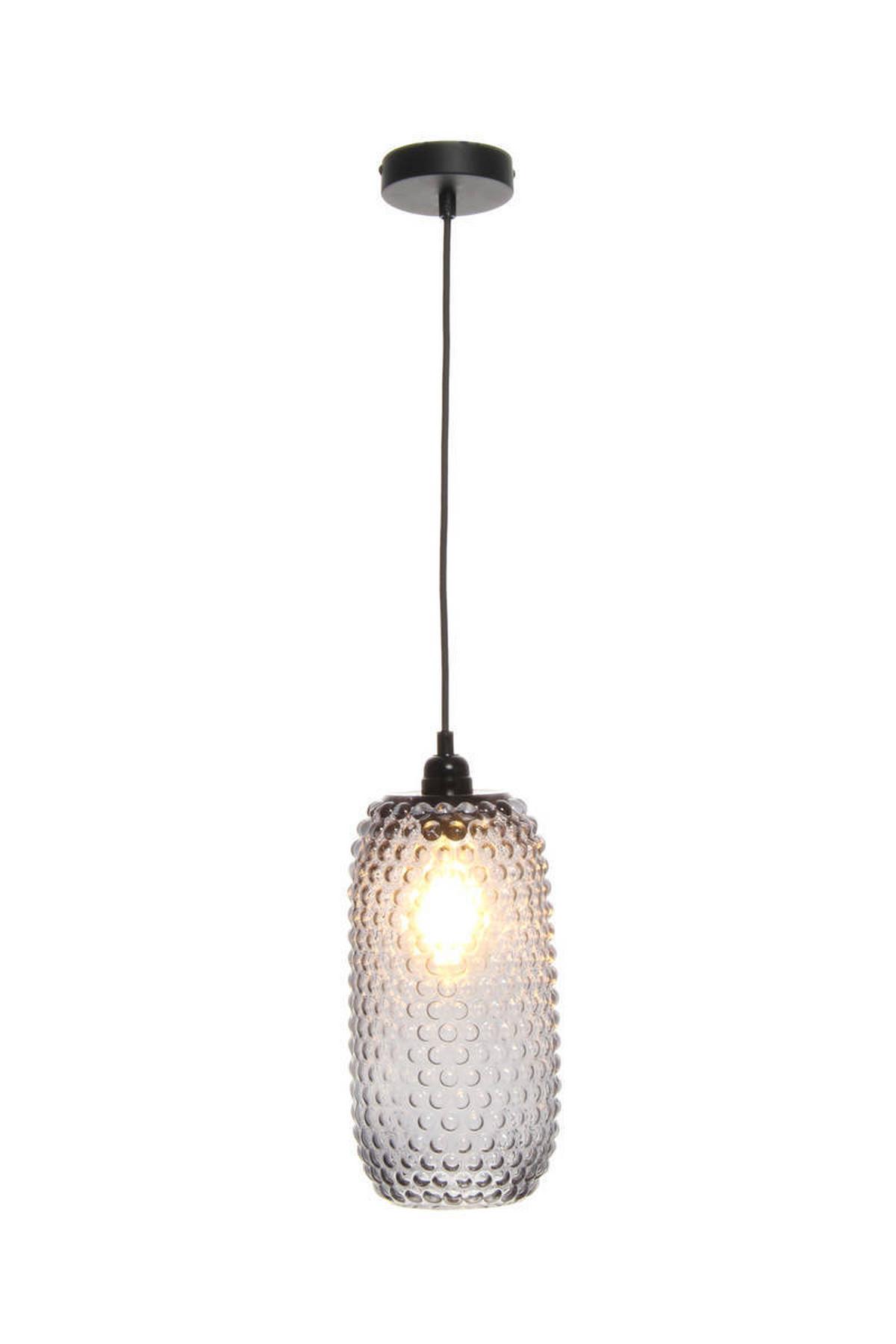 Hängeleuchte Hängelampe Irina 125 - Grau, Trend, Glas (15/34/15cm) - Kayoom