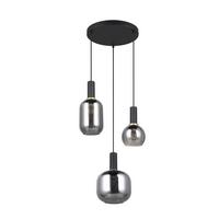 LAMPA WISZĄCA 319830332 DIVA - czarny/kolor chromowy, Basics, metal/szkło (30/150cm) - Trio Leuchten