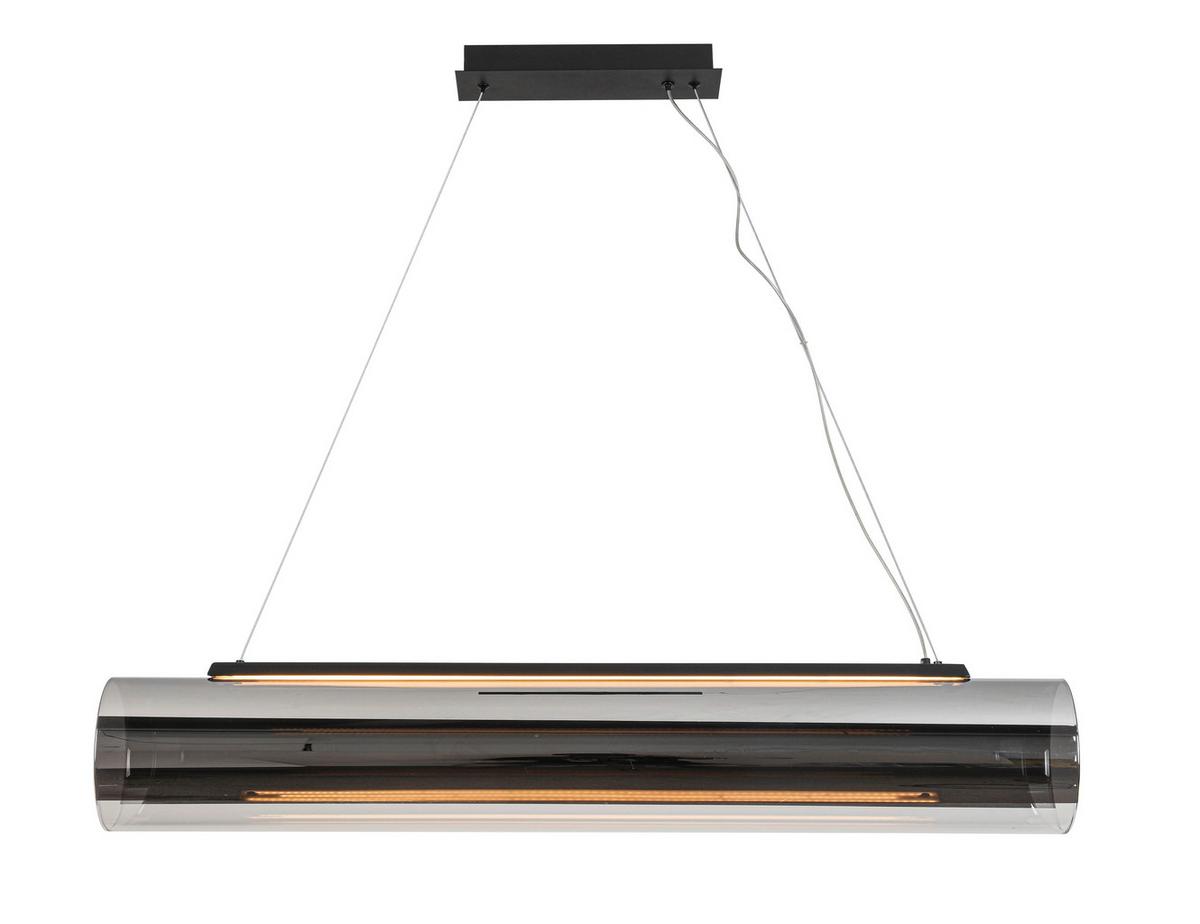 LAMPA WISZĄCA LED LUMOS - czarny/kolor chromowy, Design, tworzywo sztuczne/metal (100/16/169,5cm) - Dieter Knoll