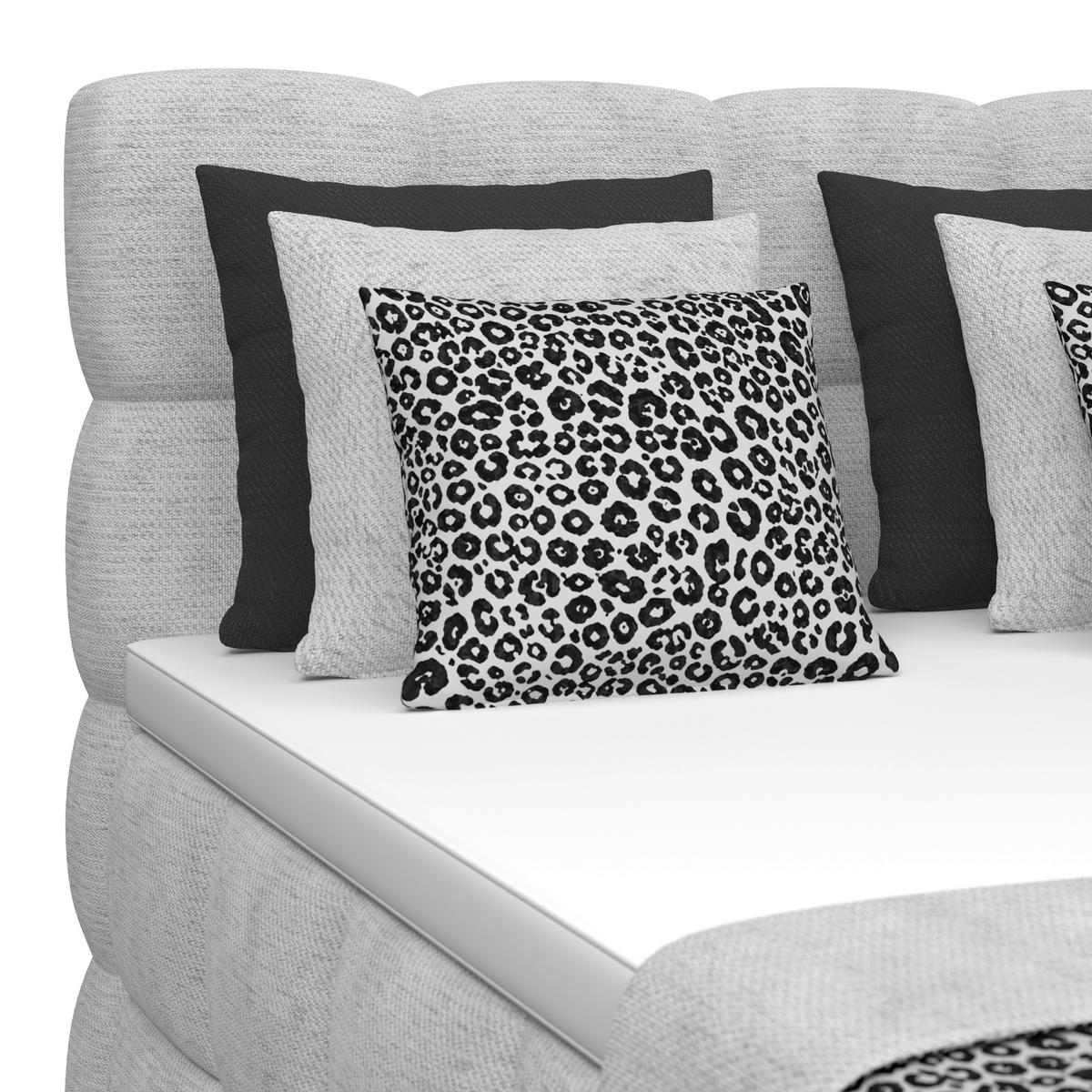 Postelja Boxspring Brisbane, Barva Šampanjca, 120x200 - barve šampanjca/črna, Trend, kovina/umetna masa (120/200cm) - Premium Living
