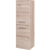 SZAFKA ŚREDNIA BREGENZ - kolor bukowy/kolor chromowy, Konventionell, materiał drewnopochodny/metal (40/130/35cm) - Xora