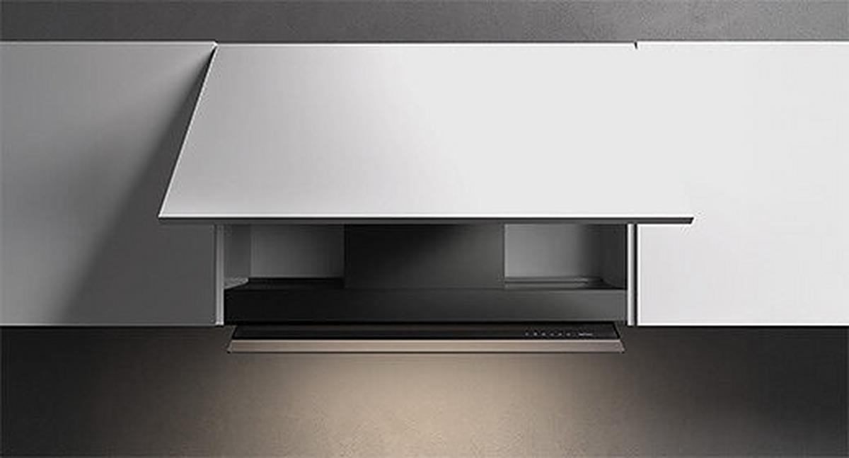 Dunstabzugshaube 104042 Schwarz - Schwarz, MODERN, Metall (86,1/34/35cm) - Falmec