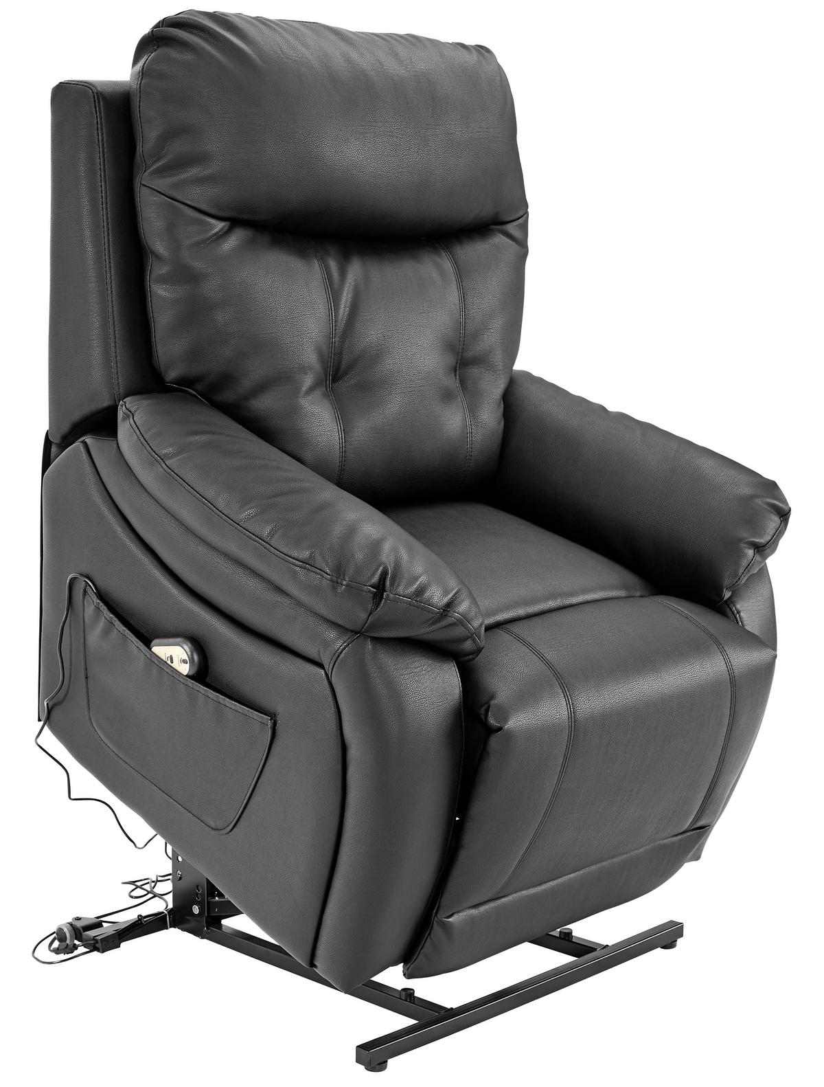 Tv Fotelj Mario, Relax Funkcija, Črna - črna, Konvencionalno, kovina/umetna masa (89/107-79/94-165cm) - James Wood