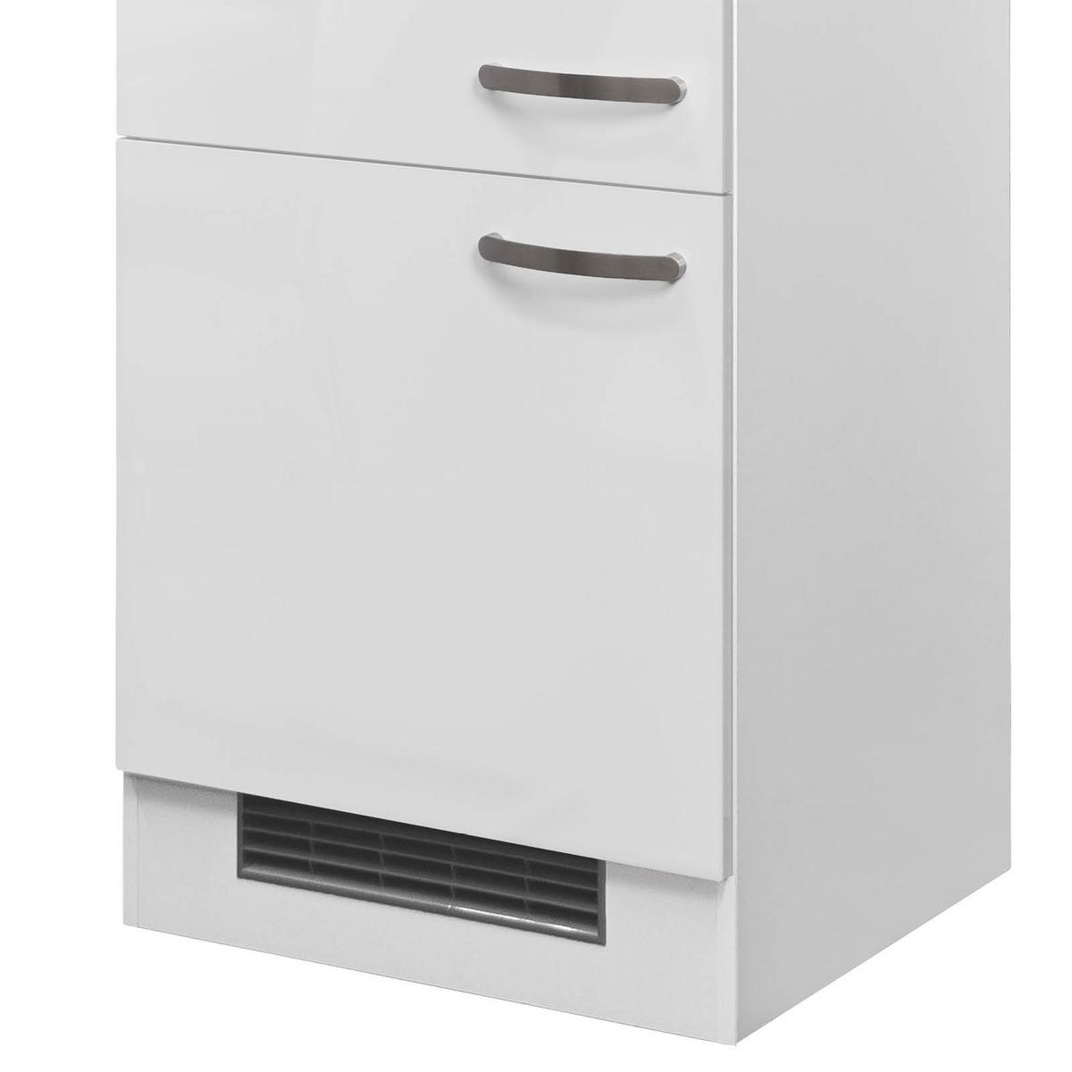 Omara Za Vgradnjo Hladilnika Alba, Bela, Š. 60 Cm - barve nerjavečega jekla/bela, Moderno, kovina/leseni material (60/200/57cm) - FlexWell
