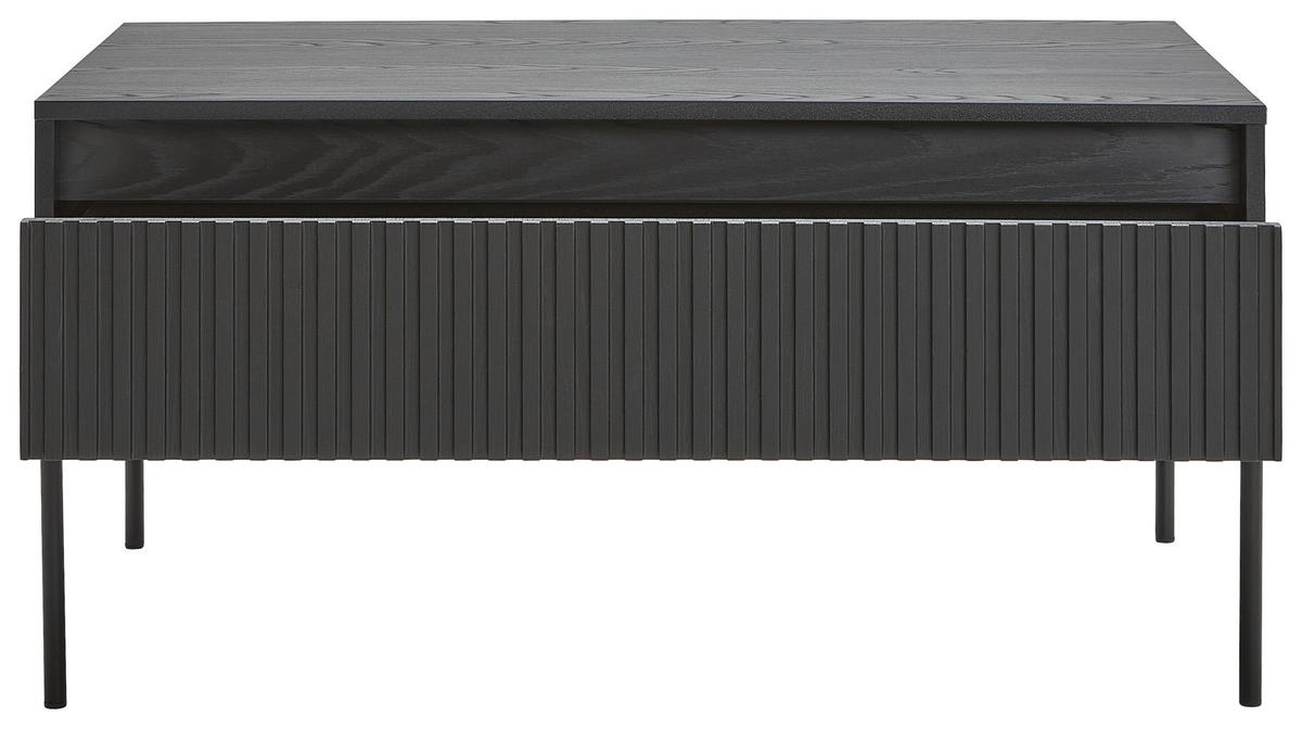 STOLIK KAWOWY NOTO -HOM IN- - czarny, Trend, materiał drewnopochodny/metal (100/70/50cm) - Hom`in