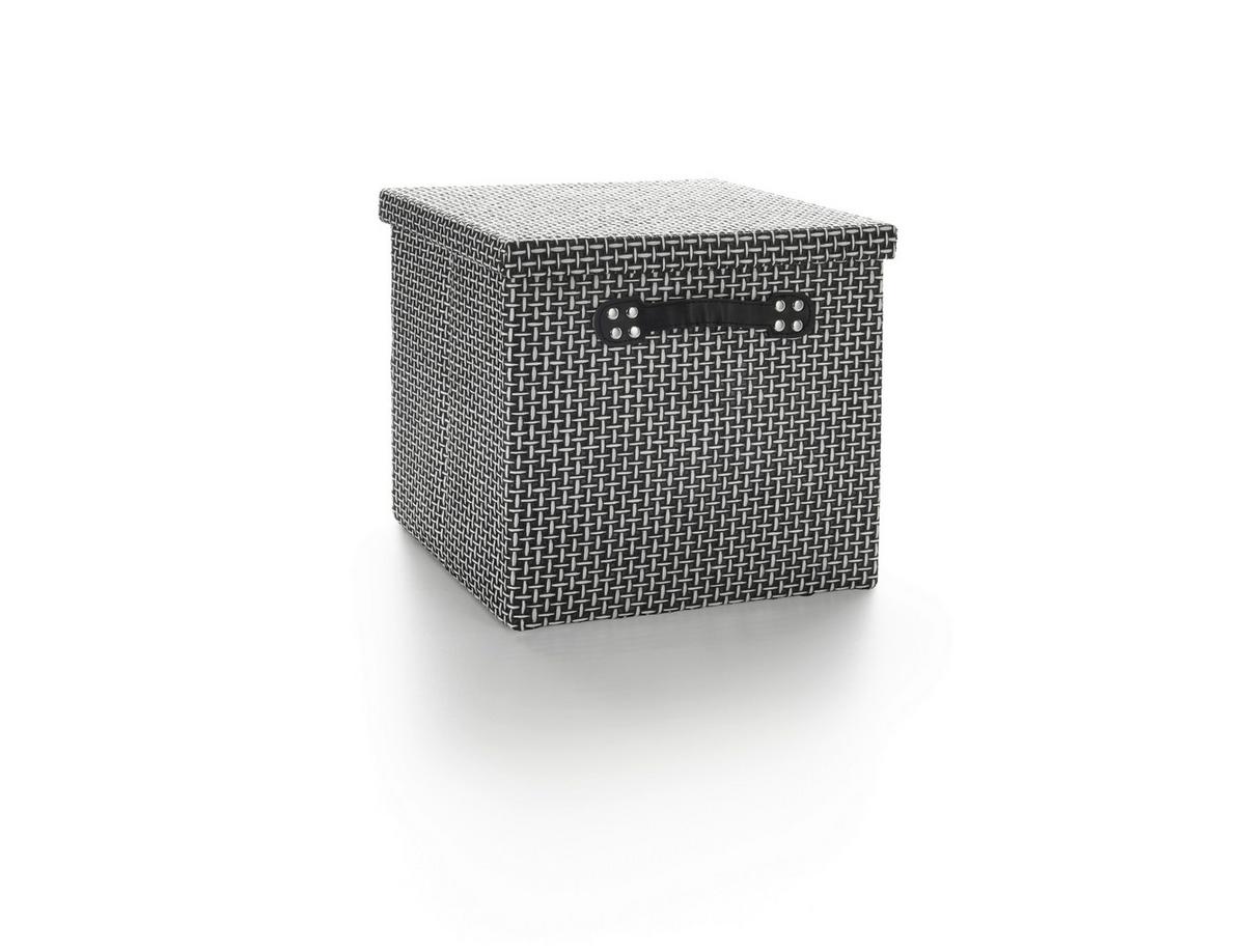 Összehajtható Doboz Foldable - fekete/fehér, műanyag/karton (29,5/28/30cm) - Mömax