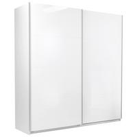 Omara Z Drsnimi Vrati Viva, Bela - bela/barve aluminija, Moderno, kovina/leseni material (200/210/62cm) - P & B