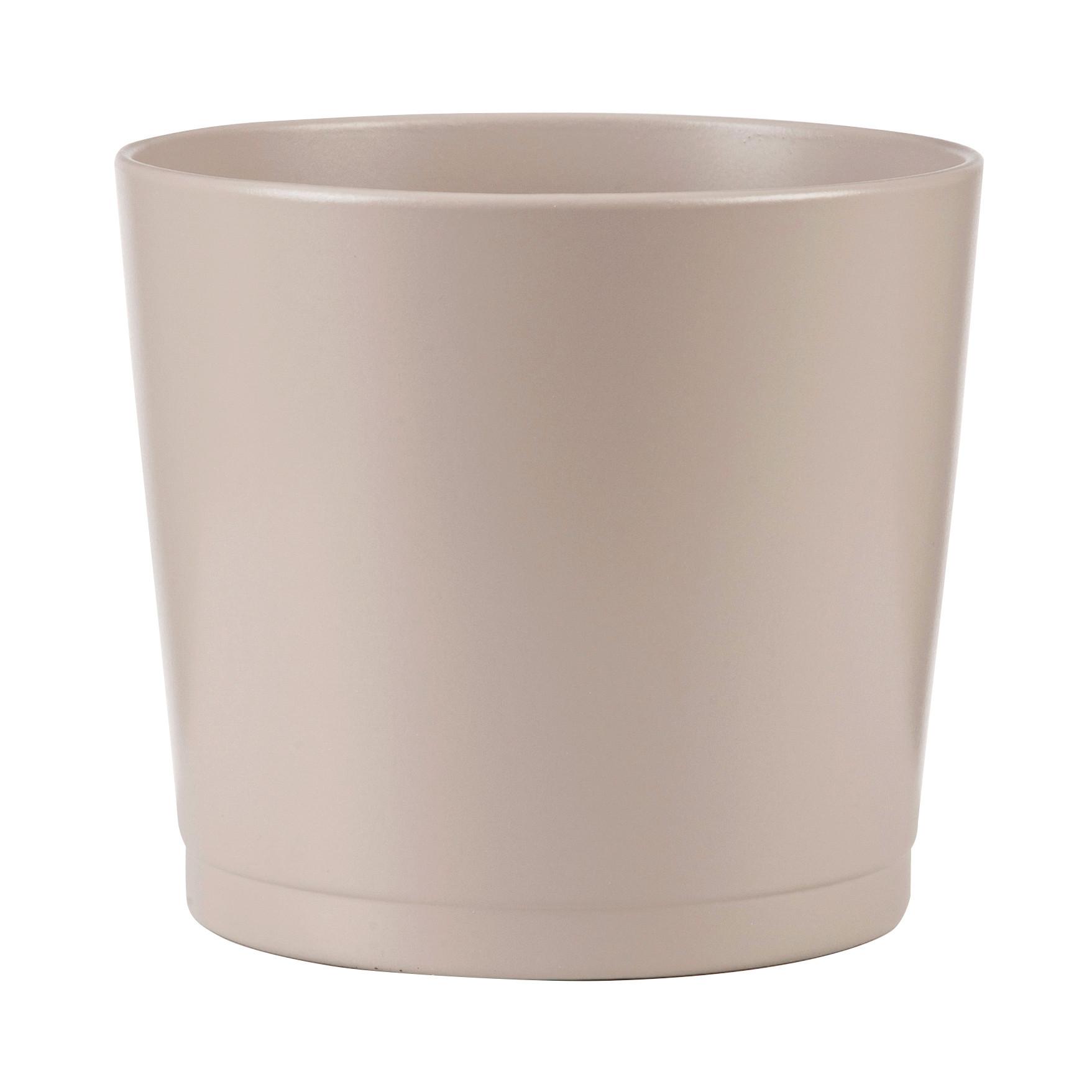 Kaspó Taupe - taupe, kerámia (22/22/20cm)