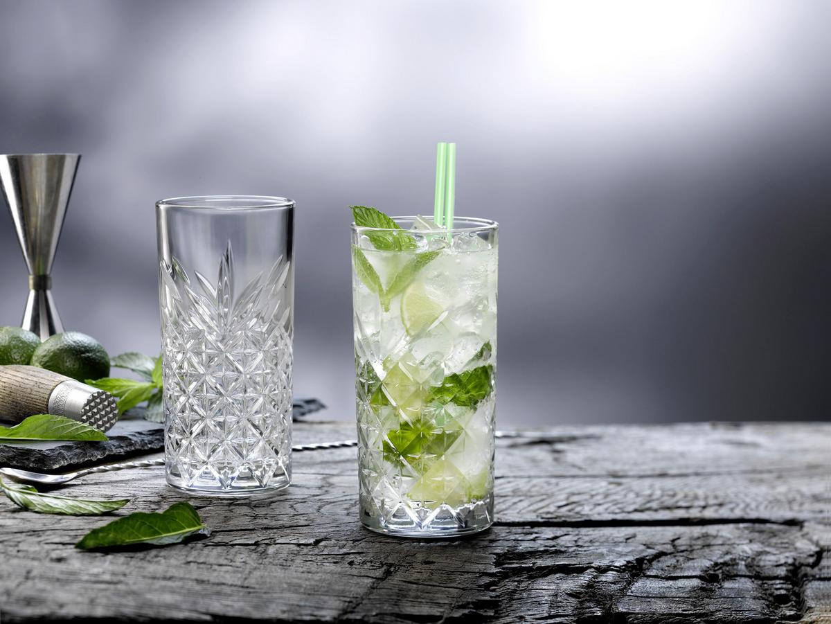Longdrinkglas Timeless, 4-teilig - Transparent, Basics, Glas (295ml) - Mäser
