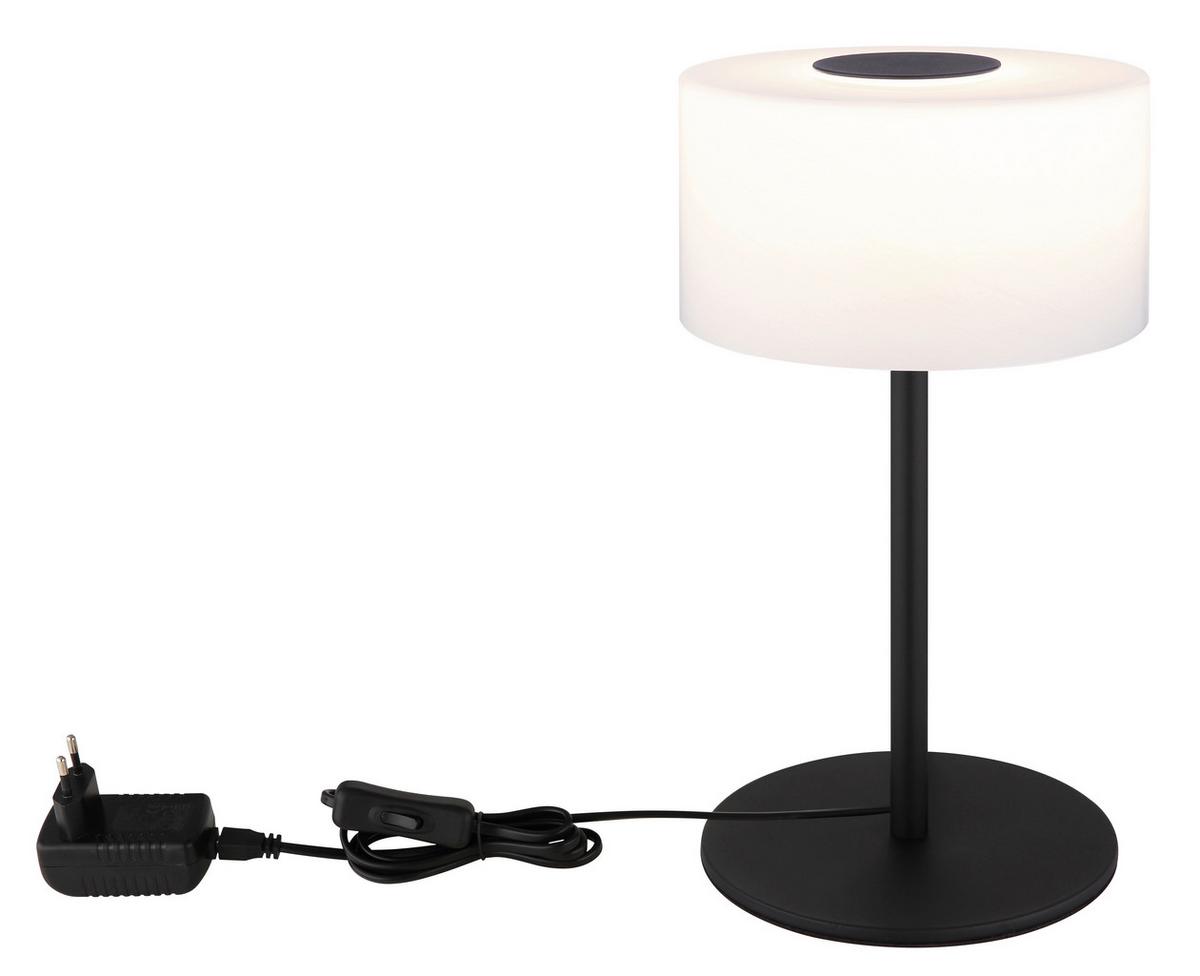 Led Stolna Svjetiljka Trenton - bijela/crna, Design, staklo/metal (20/34,5cm) - Globo