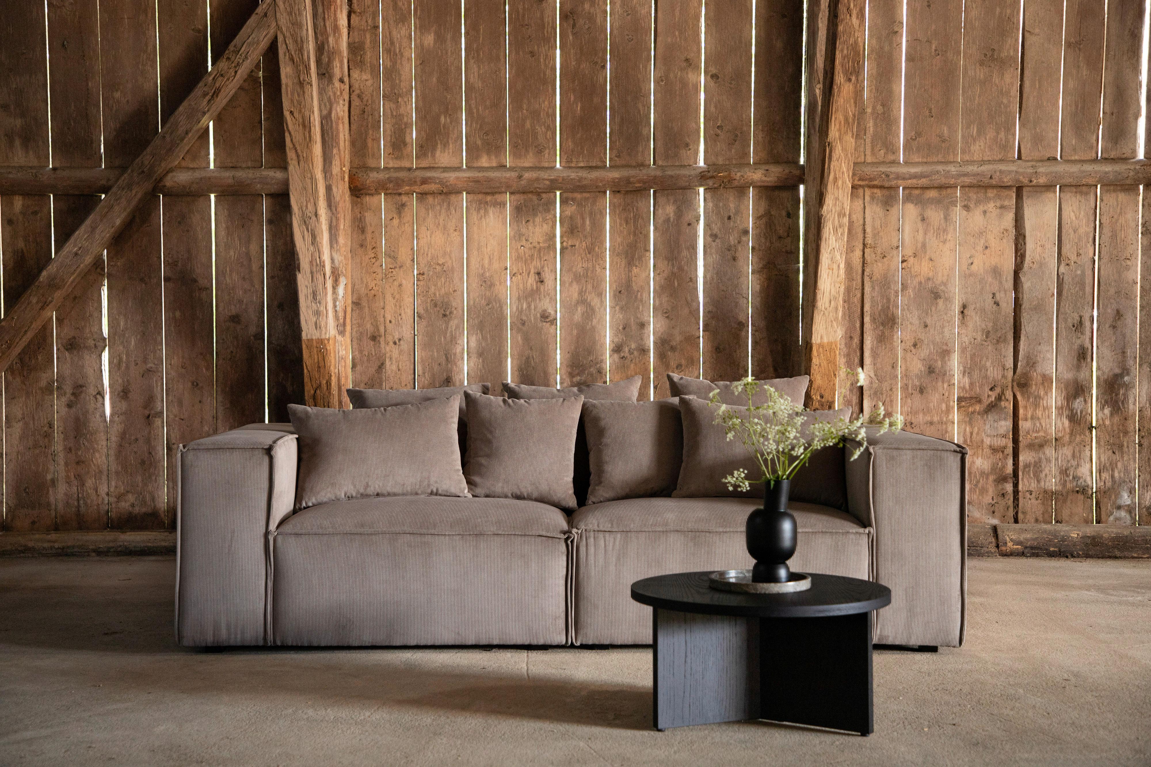 2-SITZER-SOFA GILLHOLMEN - Braun, Design, Holz/Kunststoff (232/80/116cm) - Livetastic
