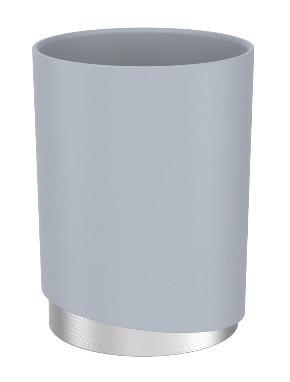 Zahnputzbecher Chris in Anthrazit - Anthrazit, MODERN, Kunststoff/Metall (8/11cm) - Mömax