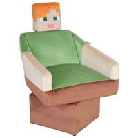 Loungesessel Mincraft Alex ca. 69x96x75 cm Grün/Braun - Multicolor/Grün, MODERN, Holzwerkstoff/Textil (69kg) - Minecraft