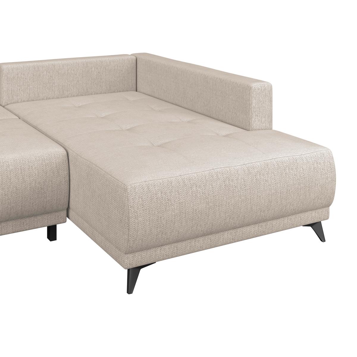 Kutna Garnitura Texas - svijetlo smeđa/crna, Konvencionalno, drvo (259/203cm)