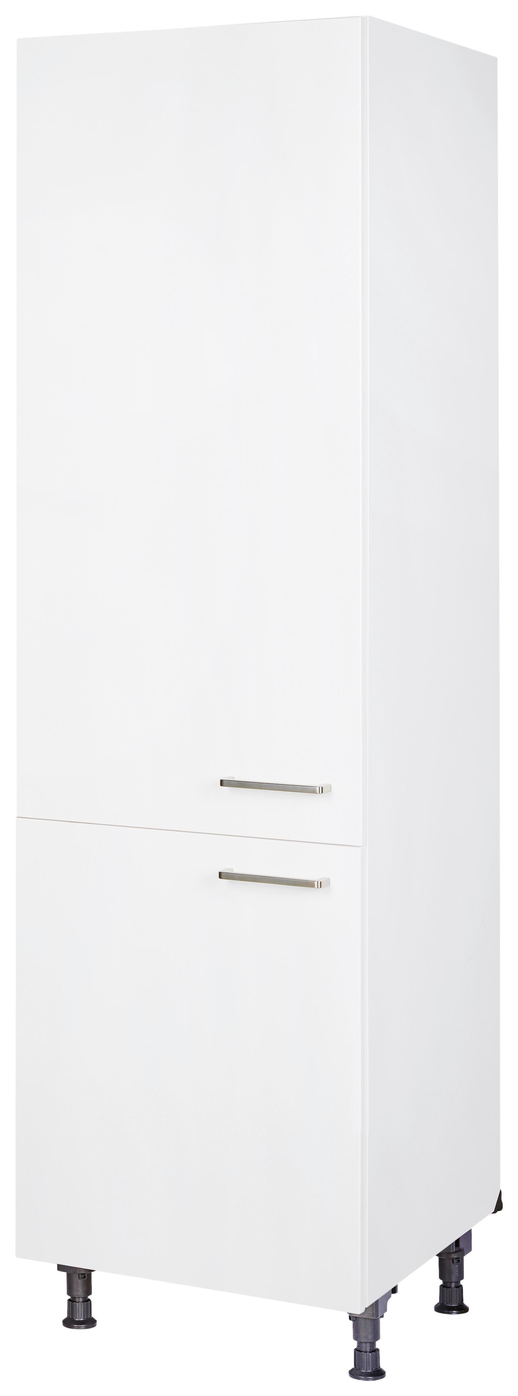 Geschirrschrank Touch Weiß - Edelstahlfarben/Weiß, MODERN, Holzwerkstoff/Metall (60/216,6/58cm) - Nobilia