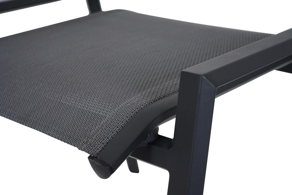 Gartenhocker Tauro Anthrazit - Anthrazit, Basics, Kunststoff/Metall (59/47/56,5cm) - Siena Garden