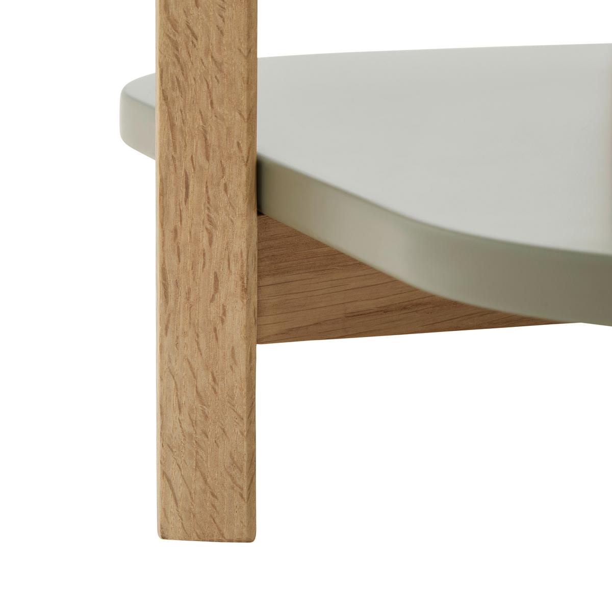 Dohányzóasztal Kerek Strut - natúr színű/zöld, Modern, faalapú anyag/fa (50/50/55cm) - Mömax