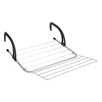 SUSZARKA NA PRANIE 406008002 - kolor srebrny, Basics, tworzywo sztuczne/metal (51/38/84cm) - Metaltex