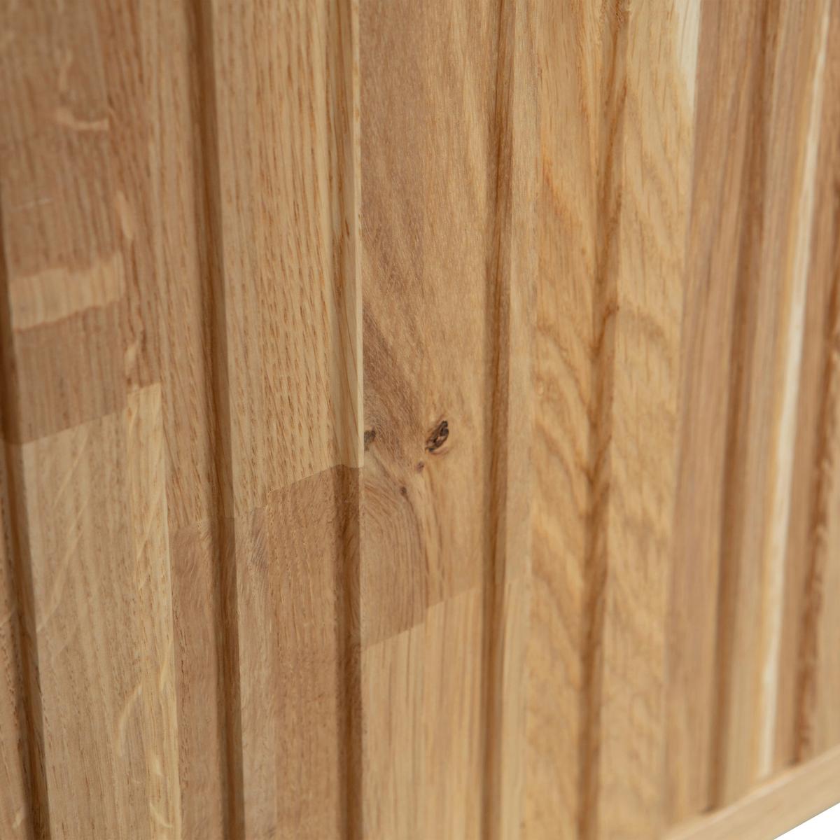 Lowboard Gravure Naturfarben B: 100cm - Schwarz/Naturfarben, Design, Holz/Metall (100/56/44cm) - Livetastic