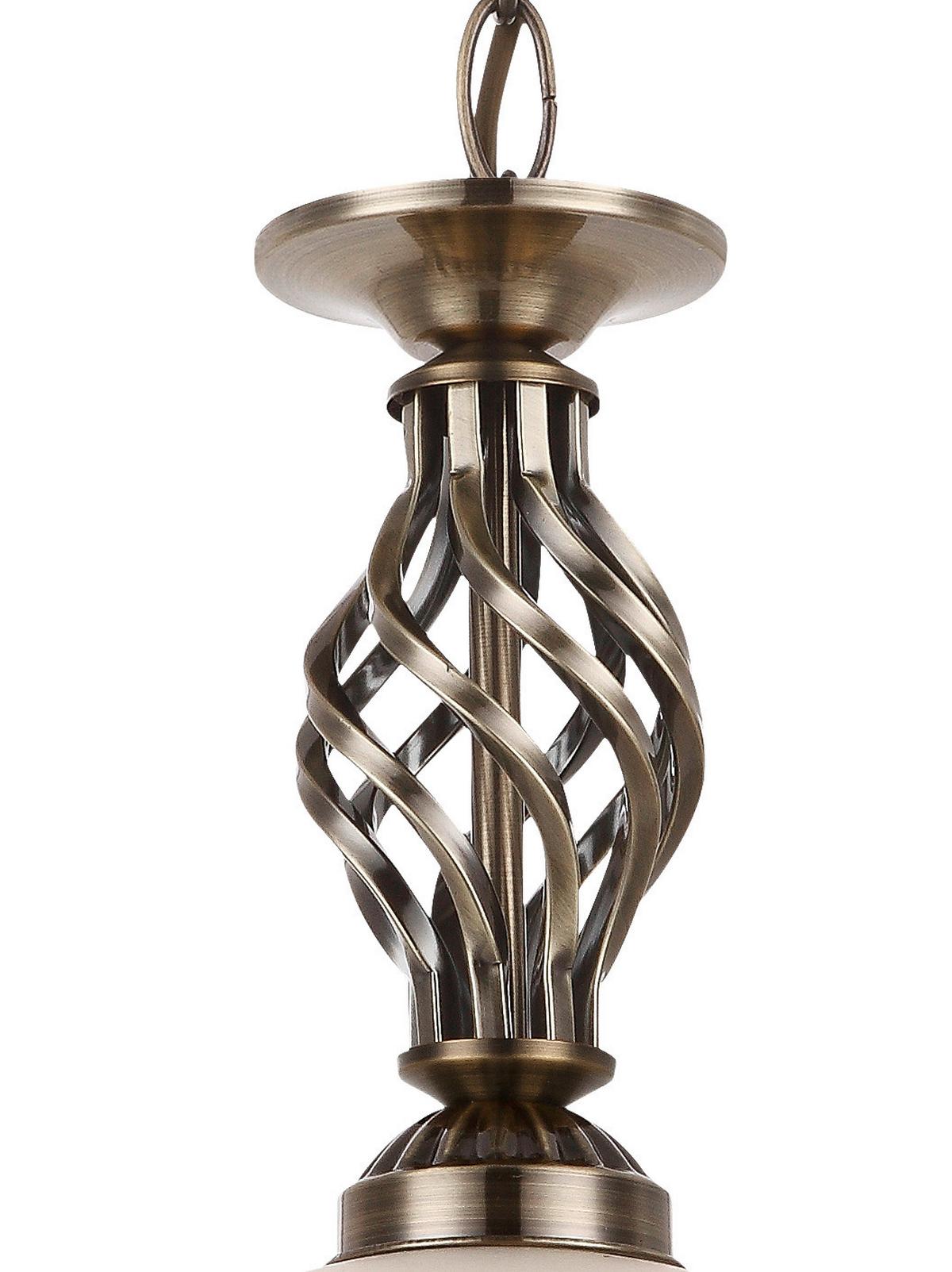 Svjetiljka Viseća 60208h Rena - Romantično / ladanjski, staklo/metal (30/120cm) - Globo